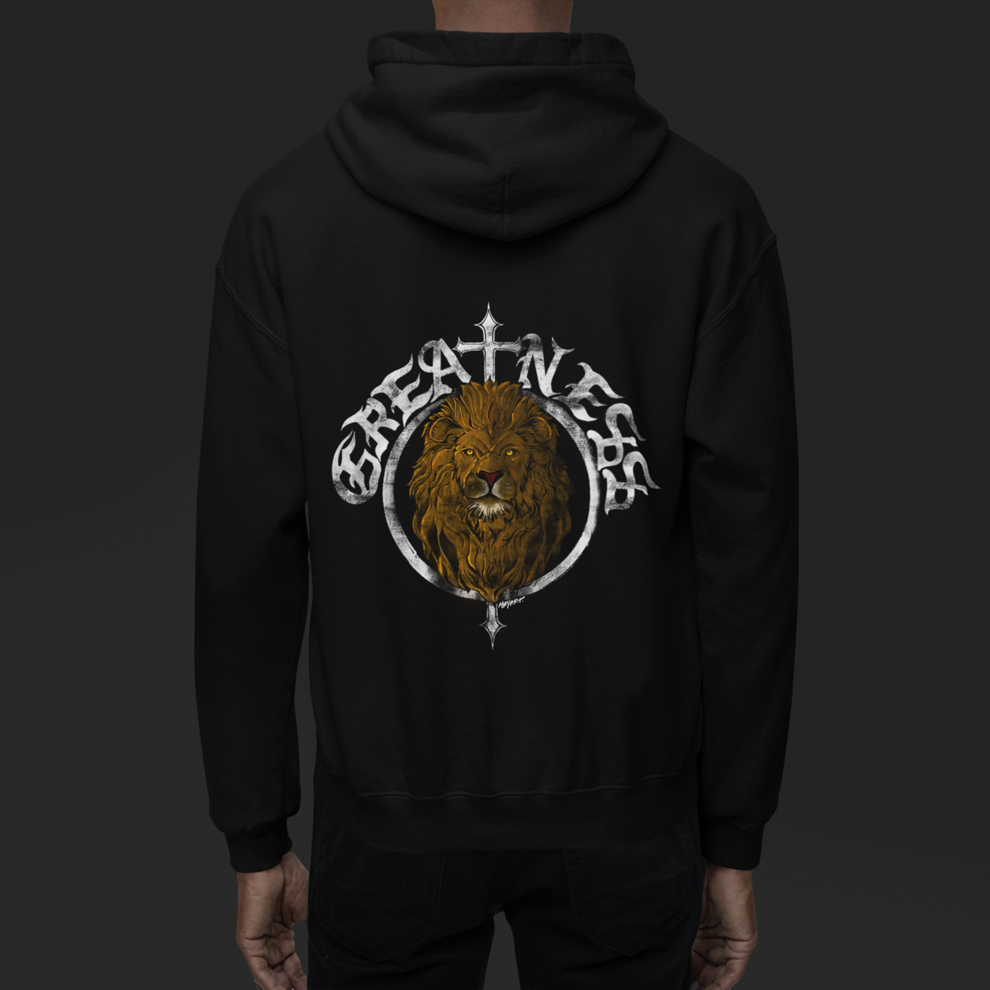 LION GREATNESS HOODIE (BLACK)