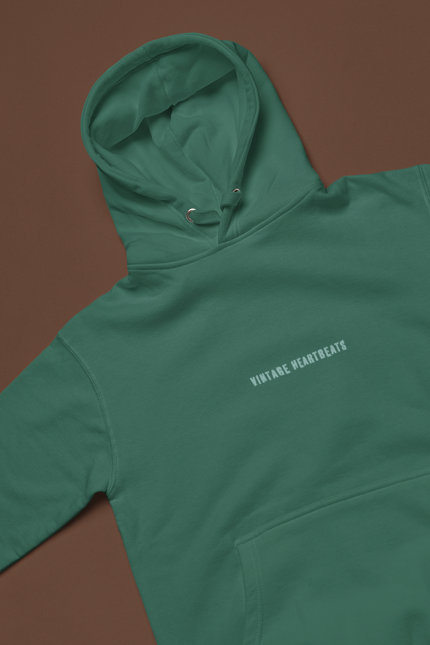 PREMIUM VINTAGE HEARTBEAT HOODIE (MINT GREEN)